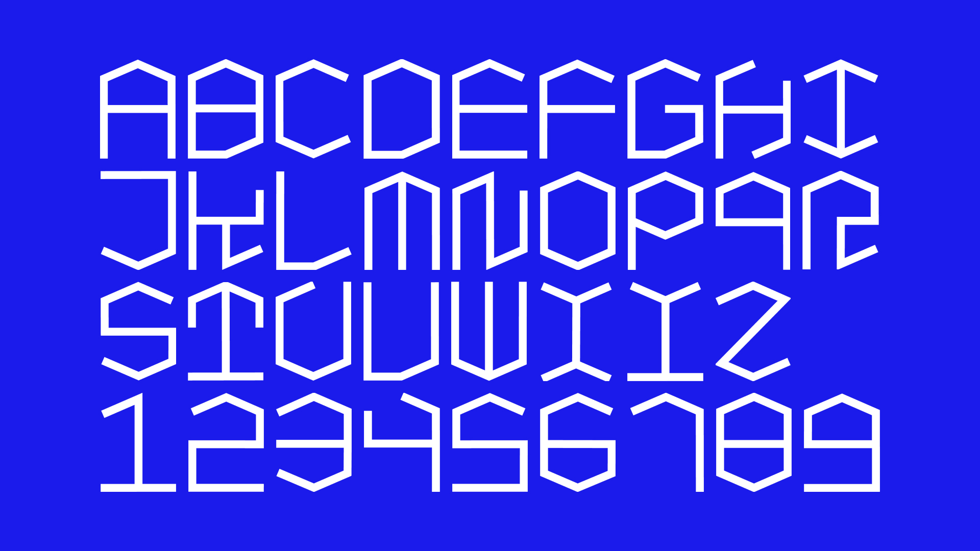 Typeface I designed for the identity