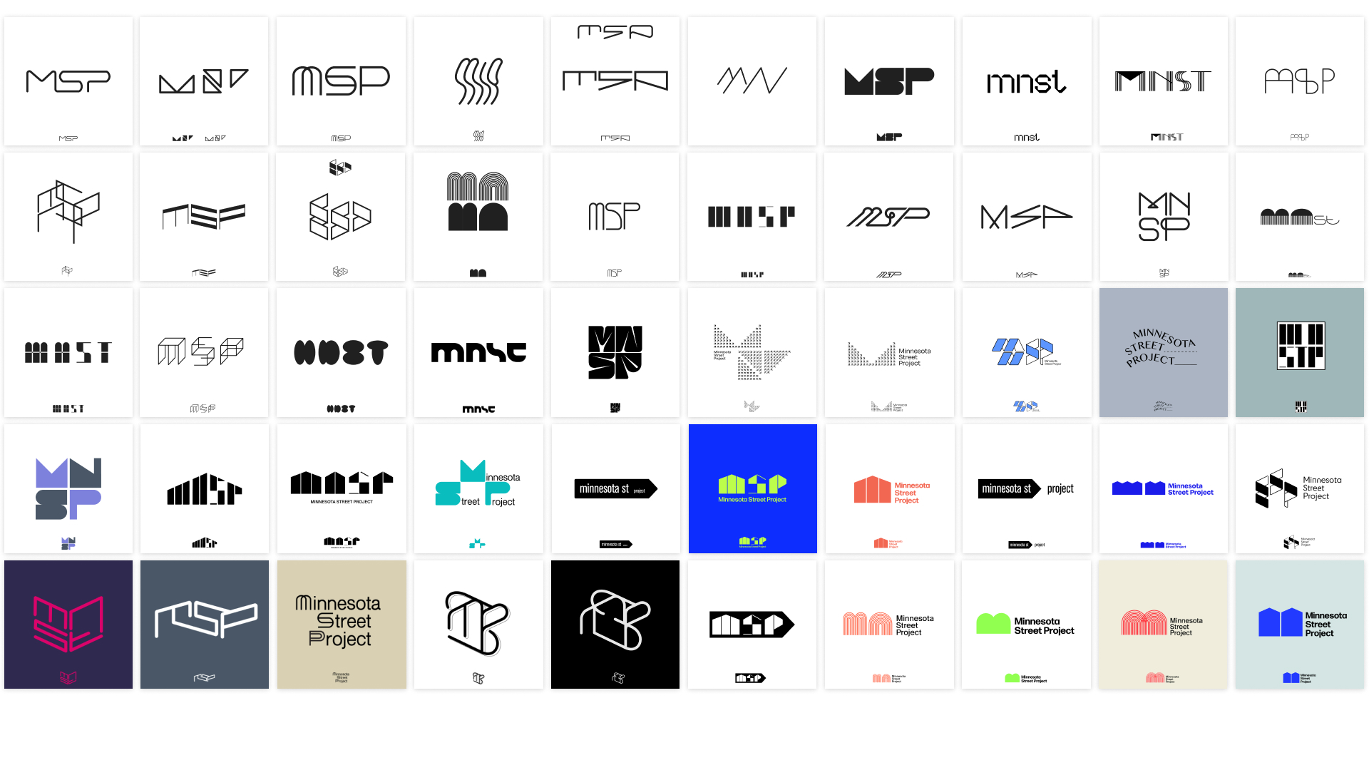 early logo explorations