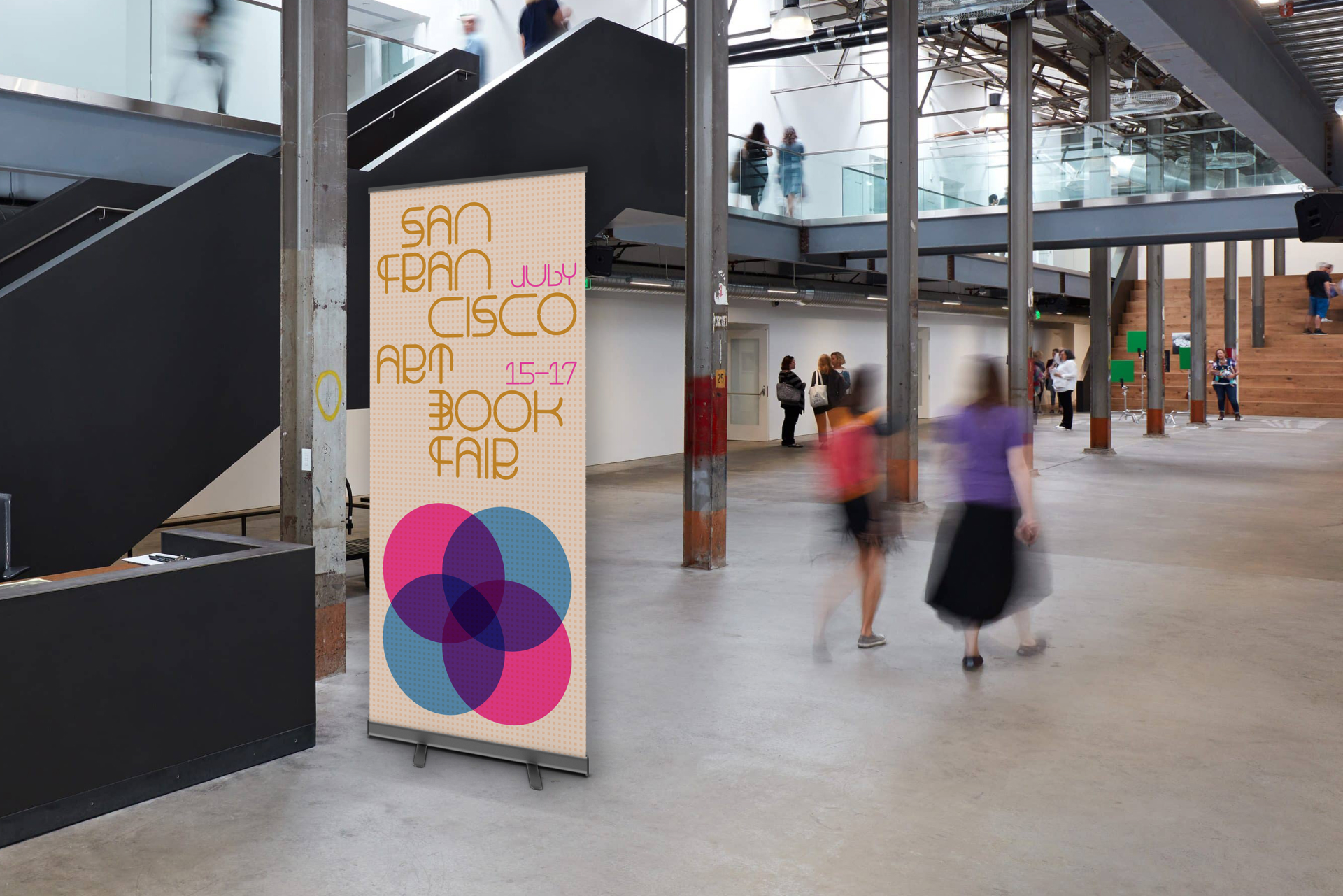 Spatial Design for the event: inside banner