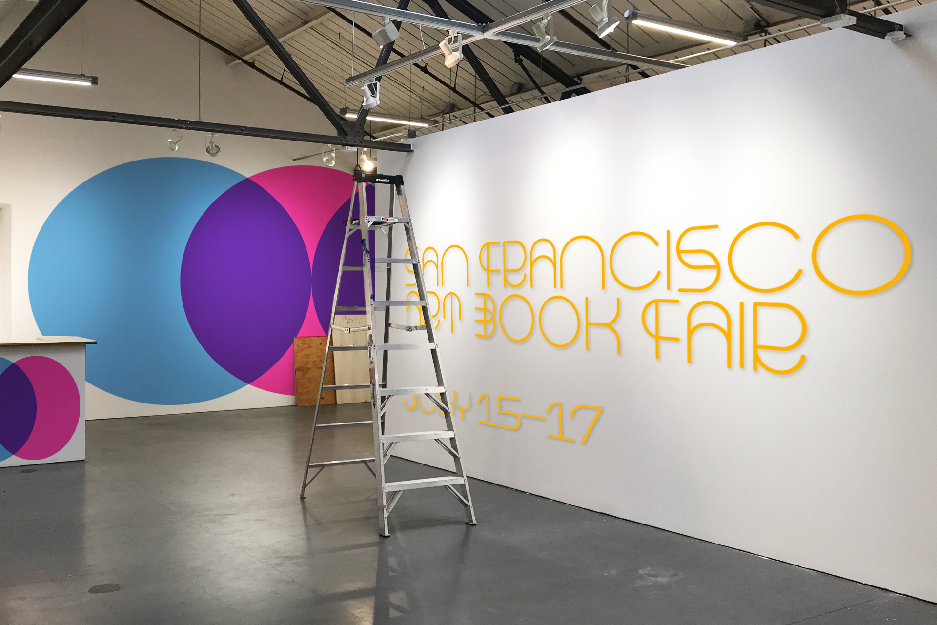 Spatial Design for the event: title wall